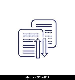 case priority icon, line vector Stock Vector