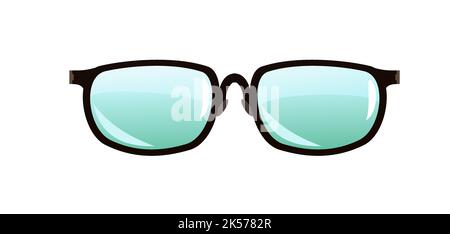 Glasses for vision. Optical instrument for better seeing. Object isolated on white background. Vector Stock Vector