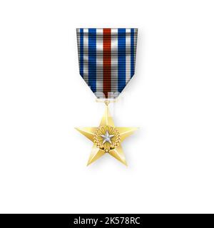 Vector medal of honor, vector illustration Stock Vector