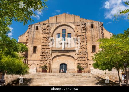 Spain, Catalonia, Costa Daurada, Mont-Roig del Camp, San Miquel church Stock Photo