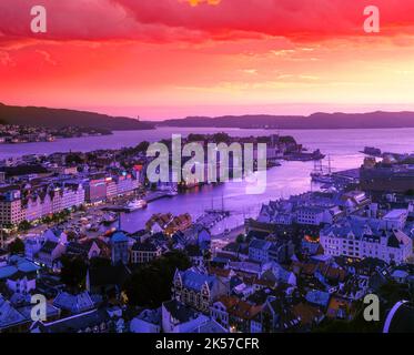 Rooftops in Norway Stock Photo - Alamy
