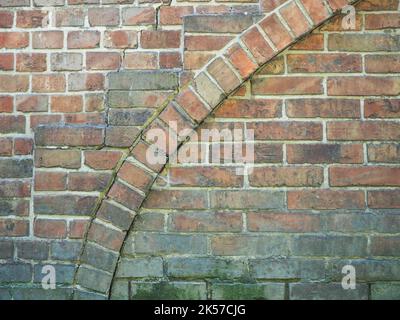 Old red bricks wall background Stock Photo