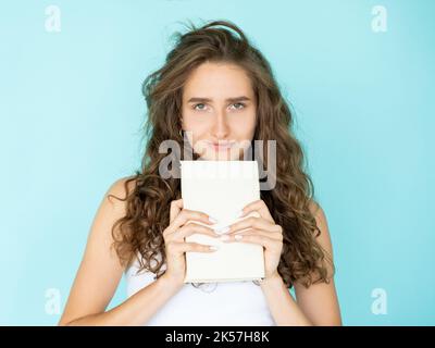 lovely literature pretty woman enjoying reading Stock Photo