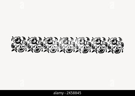 Vector illustration of a Flower border Stock Vector Image & Art - Alamy