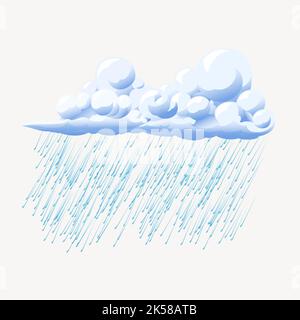 Hand drawn Rain cloud vector illustration Stock Vector Image & Art - Alamy