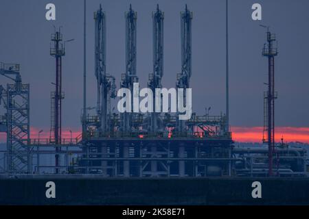 LNG Terminal in Poland Stock Photo