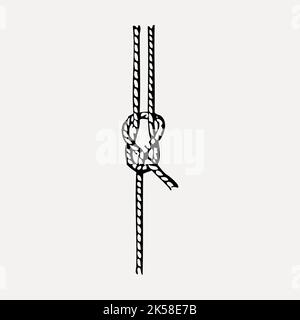 Overhand knot, hand drawn vector illustration Stock Vector Image & Art ...