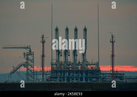 LNG Terminal in Poland Stock Photo