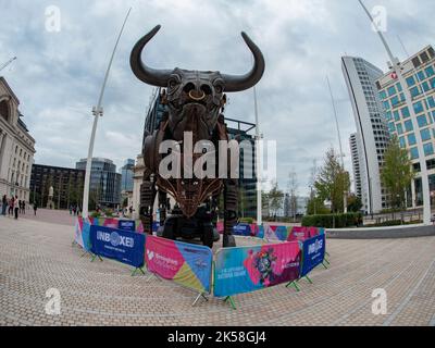 Birmingham Commonwealth Games 2022 Raging Bull, Centenary Square, Birmingham, UK Stock Photo