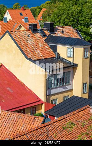 Old town Visby, Gotland, Sweden Stock Photo