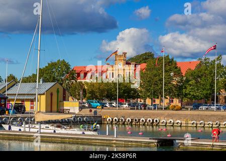 Port of Visby, Gotland, Sweden Stock Photo