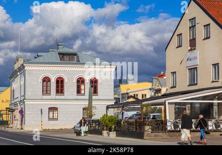 Port of Visby, Gotland, Sweden Stock Photo