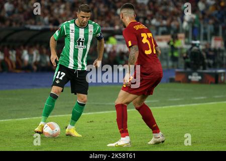 Rome, Italy. 6th Oct, 2022. Joaquin (Betis) in action during the UEFA Europa League .group C match between AS Roma and Real Betis Balompie at Stadio Olimpico on October 6, 2022 in Rome, Italy. (Credit Image: © Giuseppe Fama/Pacific Press via ZUMA Press Wire) Stock Photo