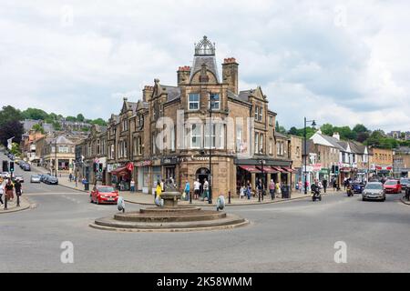 Crown Buildings, Crown Square, Matlock, Derbyshire, England, United Kingdom Stock Photo