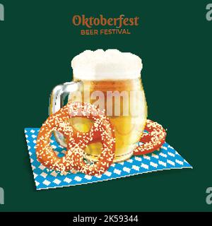 realistic oktoberfest vector design illustration Stock Vector Image ...