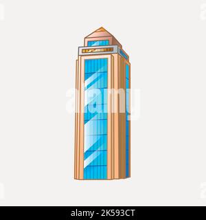 Office building clipart, architecture illustration vector Stock Vector ...