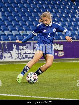 Wales v Bosnia in action during the Women's World Cup Qualifiers at ...