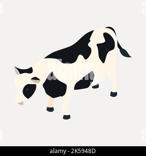 Cow clipart, farm animal illustration vector Stock Vector Image & Art ...
