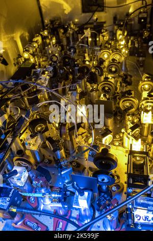 31.05.2022, Germany, Lower Saxony, Hannover - QVLS (Quantum Valley Lower Saxony): Ecosystem for breakthroughs in quantum technologies at Leibniz Unive Stock Photo