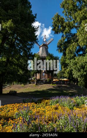 11.09.2022, Germany, Bremen, Bremen - The historic coffee mill in the Wallanlagen in the city center. 00A220911D018CAROEX.JPG [MODEL RELEASE: NOT APPL Stock Photo