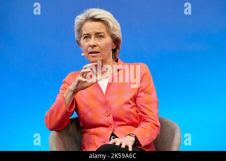 29.08.2022, Germany, Berlin, Berlin - Ursula von der Leyen, the President of the EU Commission, was a guest at the Transformation Talks event at the G Stock Photo