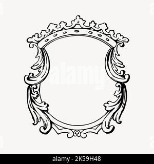 Vector hand drawn crown. Vintage engraved sketch illustration Stock ...