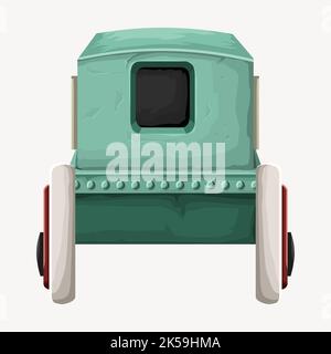 Vintage train clipart, vehicle illustration vector. Stock Vector