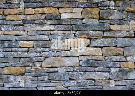 Dry stone wall. Cotswolds, England Stock Photo