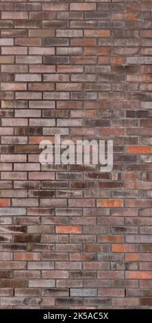 Grungy Brick Wall Texture. Brown Old Red Building Brickwall Stock Photo