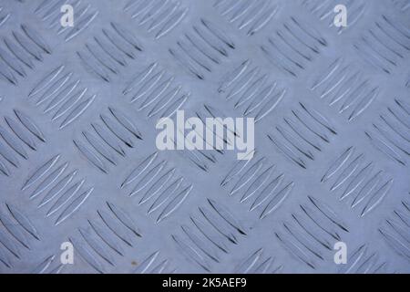Checker plate steel plate background texture Stock Photo