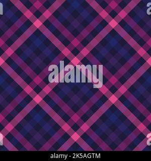 Seamless pattern. Classical cell diagonally. Contrasting pink color on dark blue background. Stock Photo