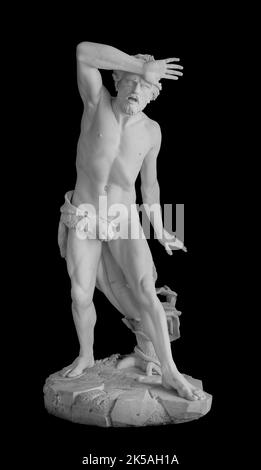 Ancient statue. Cain sculpture of Giovanni Dupre in the State Hermitage Museum. Masterpiece isolated photo with clipping path Stock Photo