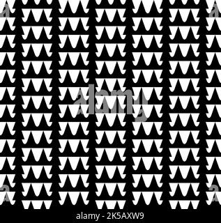 Seamless Christmas texture with triangular shapes, vector minimalist clipart Stock Vector