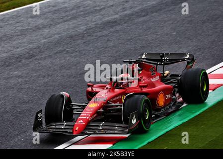 Suzuka, Japan. 7th October 2022. Charles Leclerc (MON) Ferrari F1-75. Japanese Grand Prix, Friday 7th October 2022. Suzuka, Japan. Credit: James Moy/Alamy Live News Stock Photo