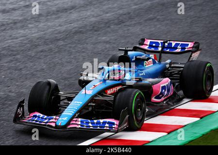 Suzuka, Japan. 7th October 2022. Fernando Alonso (ESP) Alpine F1 Team A522. Japanese Grand Prix, Friday 7th October 2022. Suzuka, Japan. Credit: James Moy/Alamy Live News Stock Photo