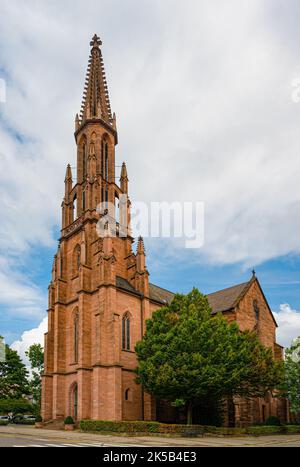 Protestant church in Offenburg, Germany. Baden Wuerttemberg, Germany, Europe Stock Photo