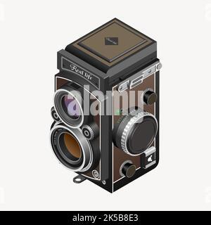 Analog camera clipart, illustration vector Stock Vector Image & Art - Alamy