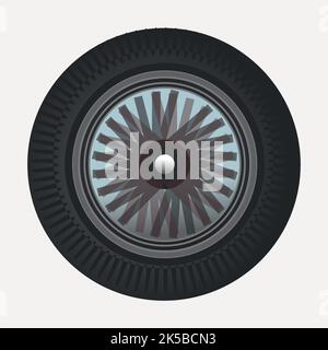 Car wheel clipart, illustration vector Stock Vector Image & Art - Alamy