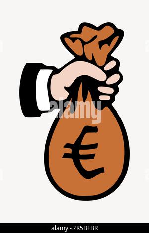 Illustration of a hand holding money Stock Vector Image & Art - Alamy