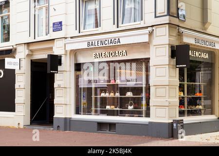 P.C.Hooftstraat in the capital Amsterdam, the most luxurious shopping street in the Netherlands. Stock Photo