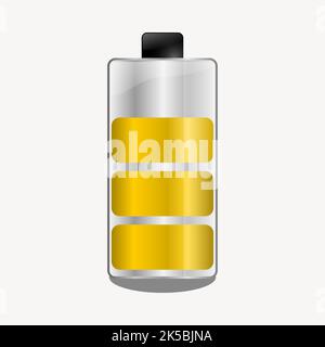 Battery level collage element illustration vector Stock Vector Image ...