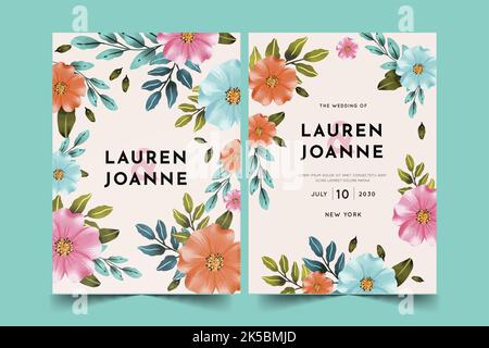 wedding invitations template vector design illustration Stock Vector