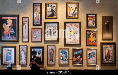 posters in the Drama Book shop in Manhattan NYC Stock Photo