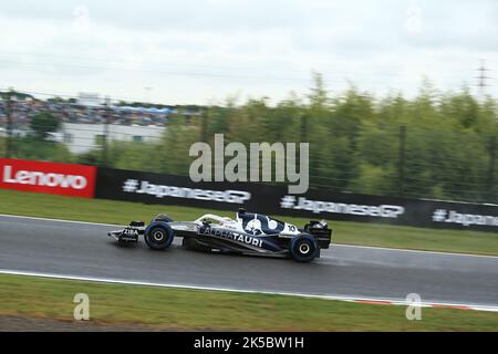 7th October 2022; Suzuka Circuit, Ino, Suzuka City, Mie Prefecture, Japan: FIA F1 Grand Prix of Japan, Free practice day; Scuderia AlphaTauri, Pierre Gasly Stock Photo