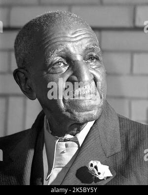 Arthur Rothstein - George Washington Carver, (cropped) United States Farm Security Administration portrait, March 1942 - at Tuskegee Institute Stock Photo