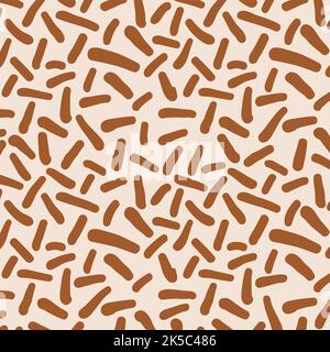 Confectionery Chocolate Candy Sprinkles Pattern Vector Illustration Stock Vector