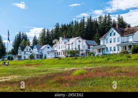 Historic Fort William H. Seward; National Historic Landmark; Haines; Alaska; USA Stock Photo