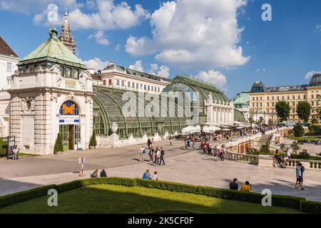 Butterfly House at the Burggarten in Vienna, Austria Stock Photo