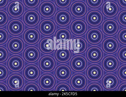 Halloween Violet Circle Pattern Vector Illustration Stock Vector