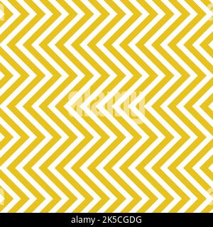 Zigzag Yellow Horizontal Edgy Lines Texture Pattern Vector Illustration Stock Vector